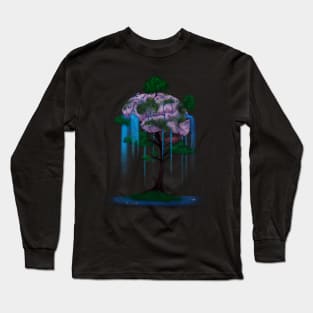 Nature on the Brain at Night Long Sleeve T-Shirt